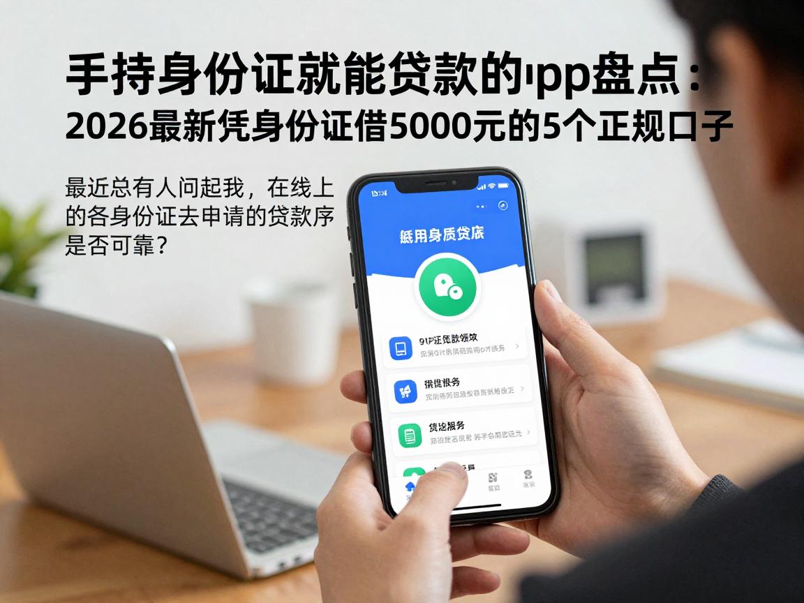 手持身份证就能贷款的app盘点:2026最新凭身份证借5000元的5个正规口子
