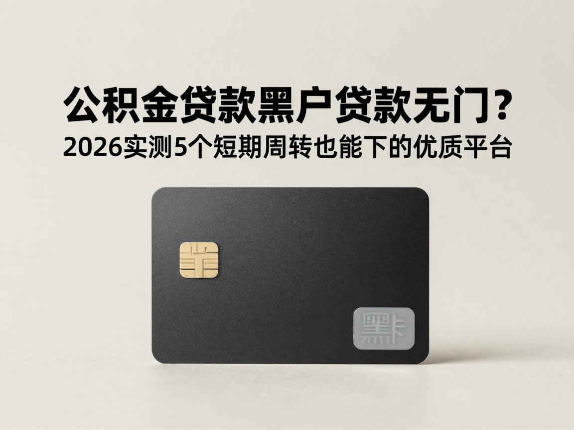 公积金贷款黑户贷款无门?2026实测5个短期周转也能下的优质平台