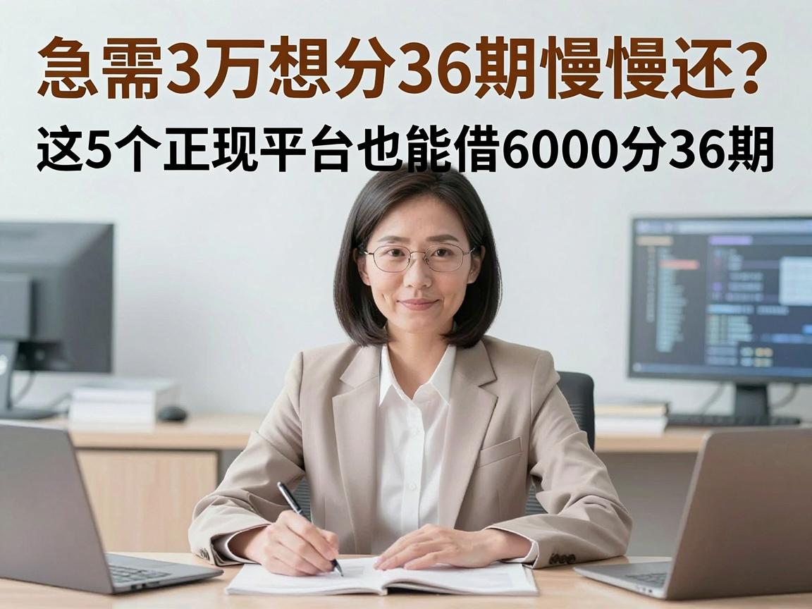 急需3万想分36期慢慢还？这5个正规平台也能借6000分36期！