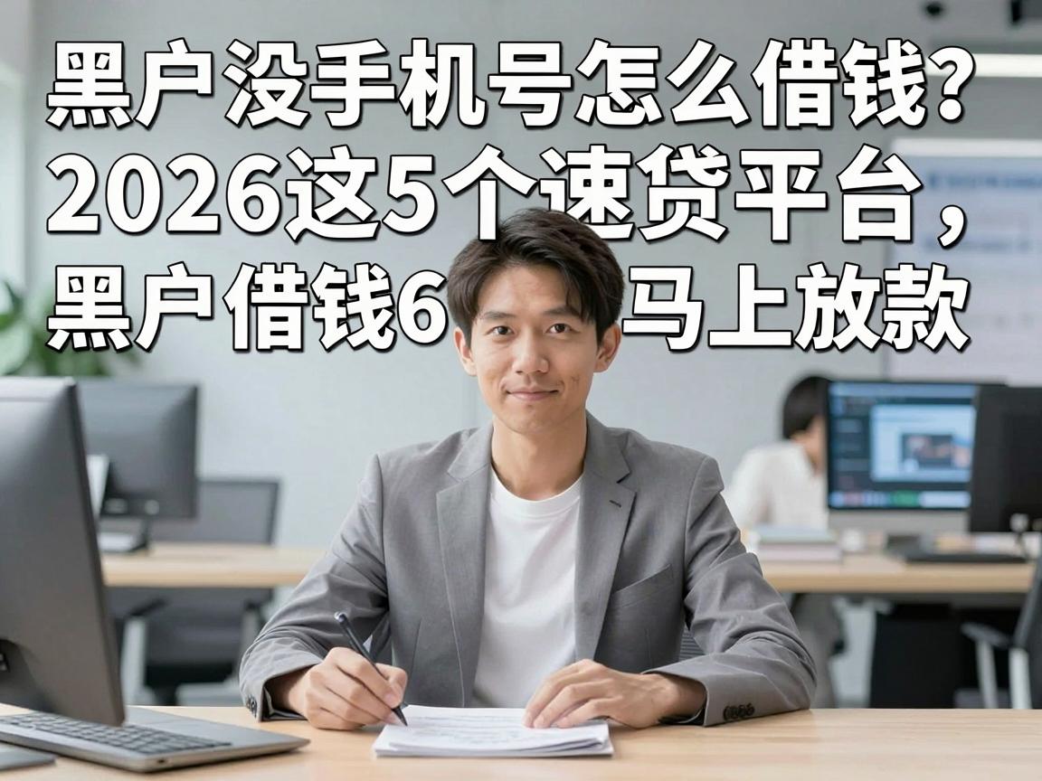黑户没手机号怎么借钱?2026这5个速贷平台,黑户借钱6000马上放款!