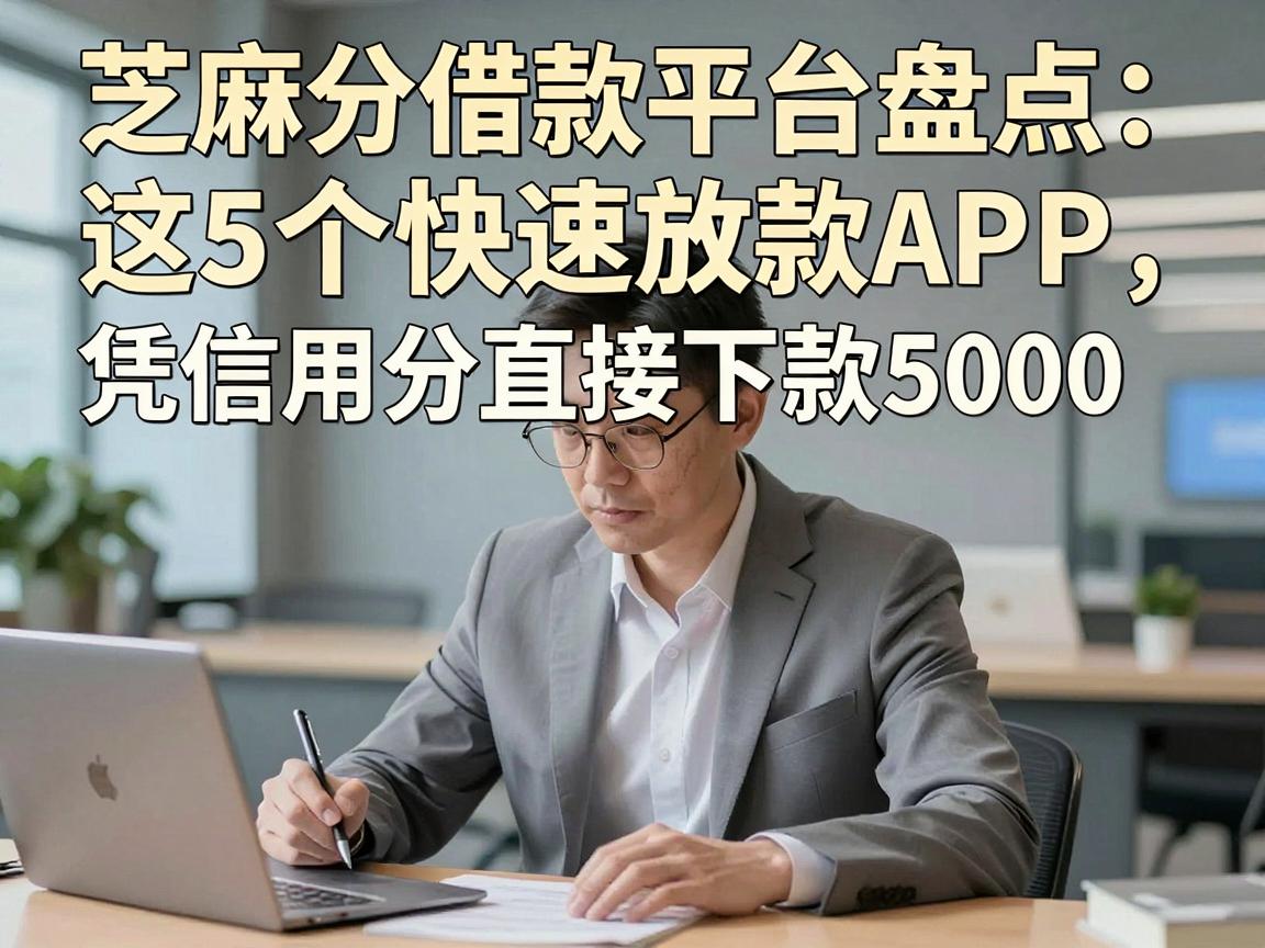 芝麻分借款平台盘点：这5个快速放款APP，凭信用分直接下款5000