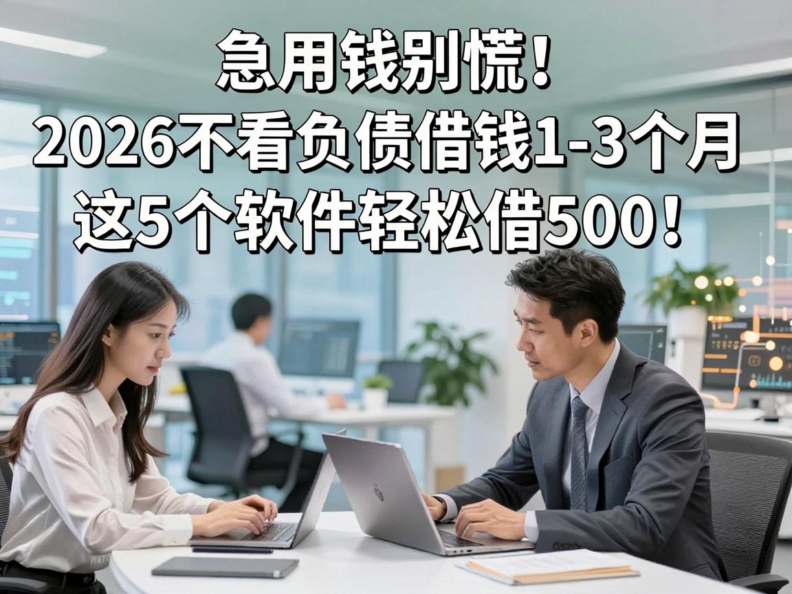 急用钱别慌！2026不看负债借钱1-3个月，这5个软件轻松借500