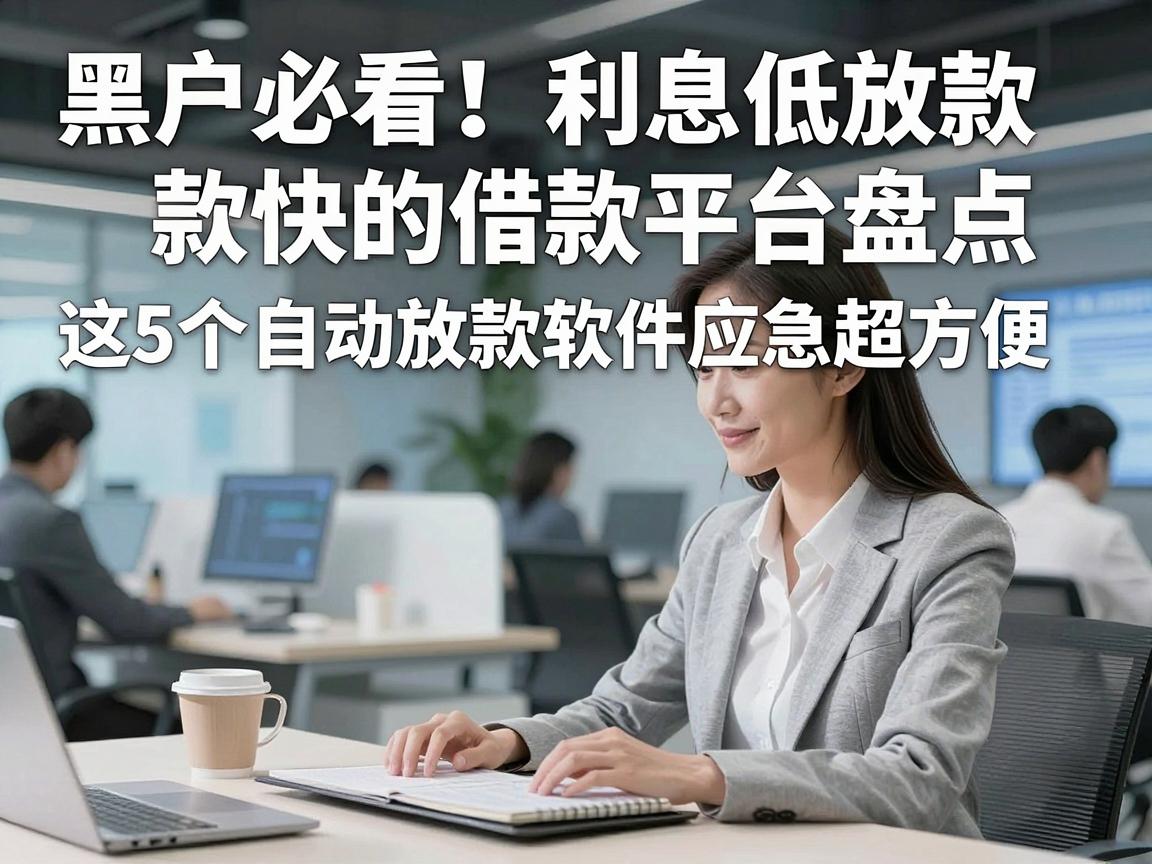 黑户必看!利息低放款快的借款平台盘点,这5个自动放款软件应急超方便