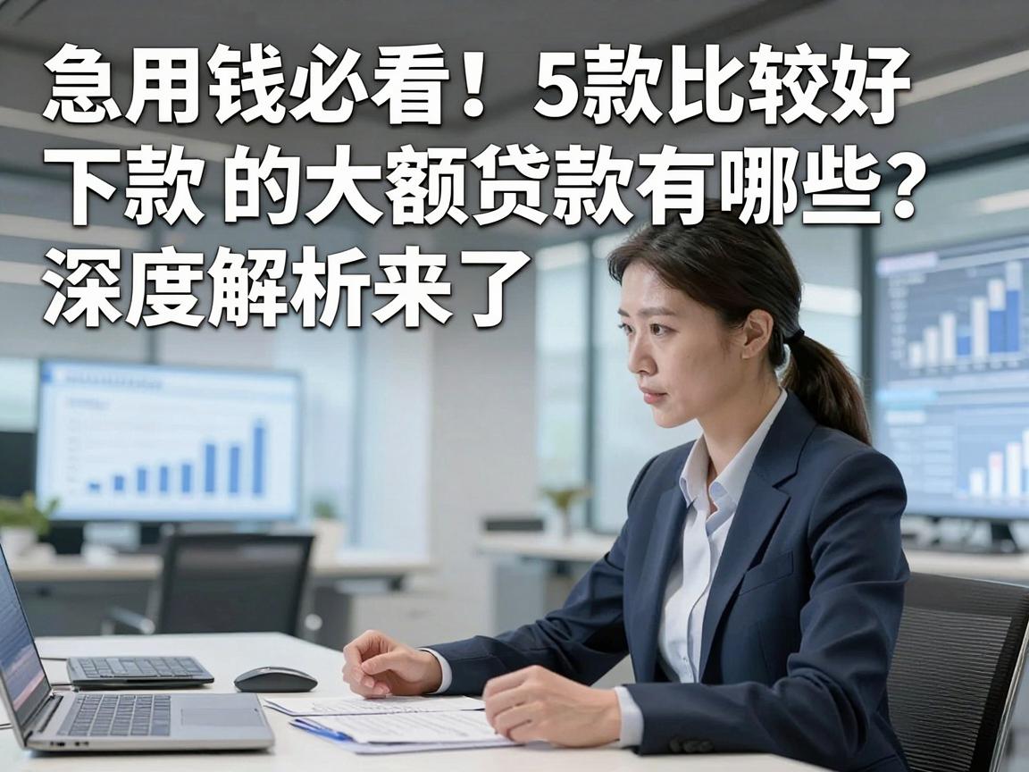急用钱必看!5款比较好下款的大额贷款有哪些?深度解析来了!