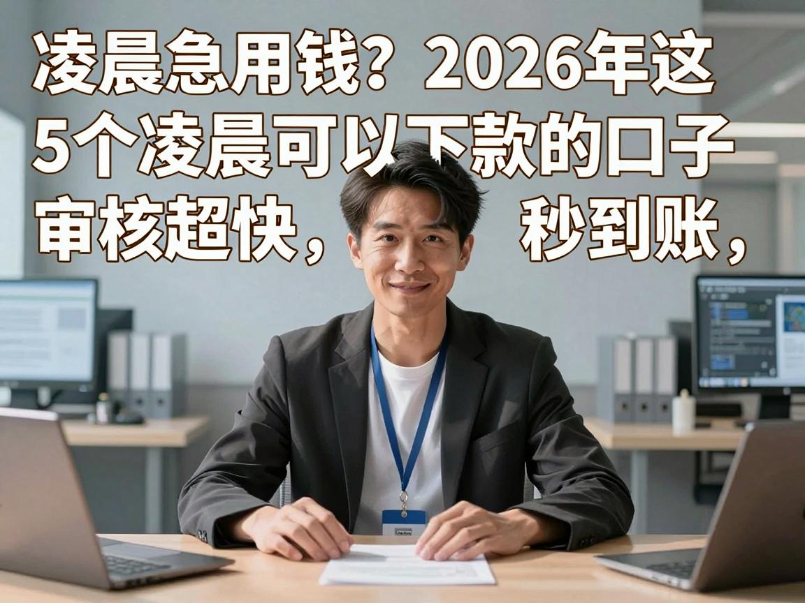 凌晨急用钱?2026年这5个凌晨可以下款的口子审核超快,秒到账!