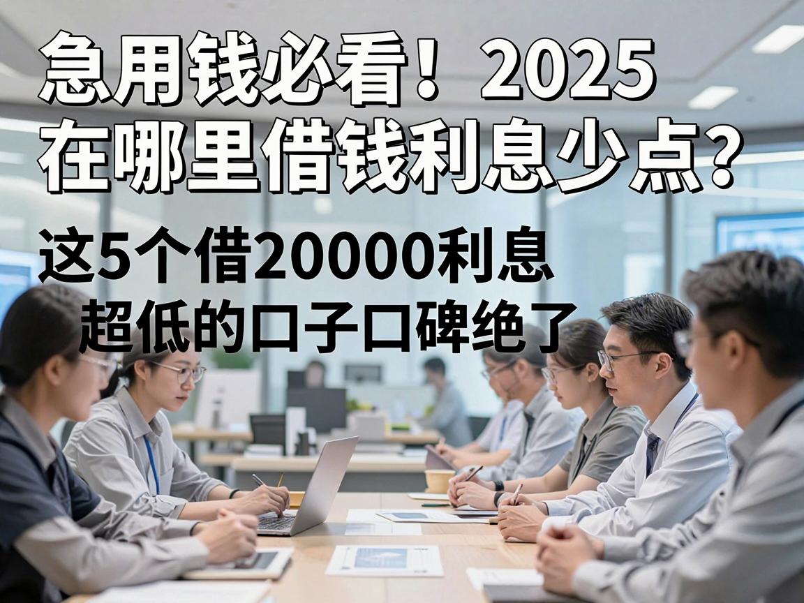 急用钱必看!2025在哪里借钱利息少点?这5个借20000利息超低的口子口碑绝了