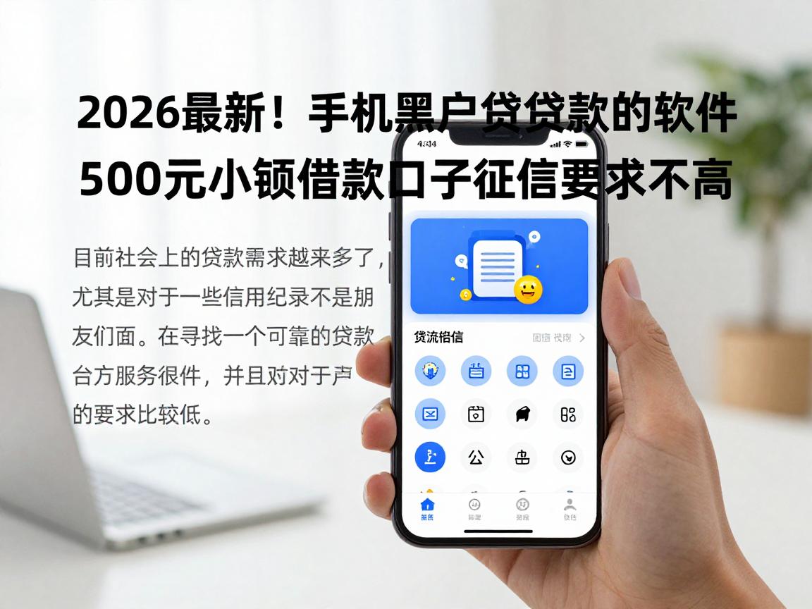 2026最新！手机黑户可以贷款的软件实时更新，500元小额借款口子征信要求不高