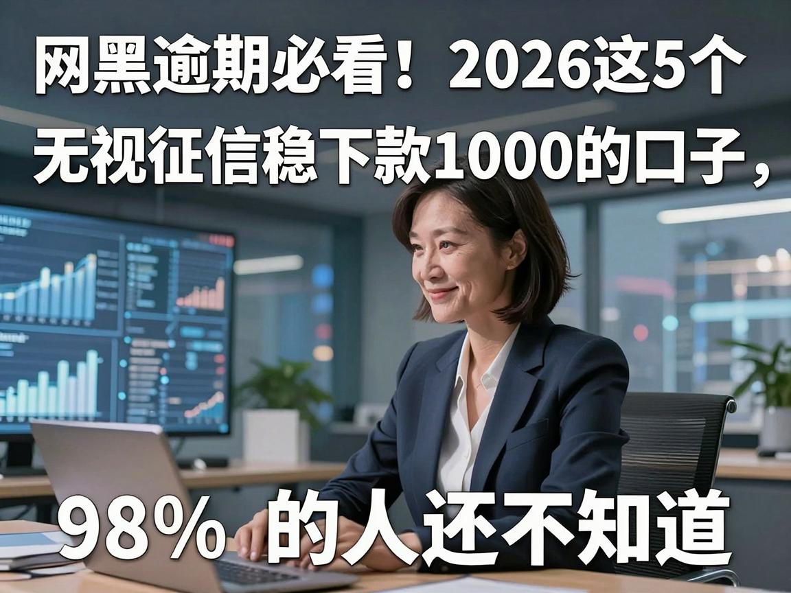 网黑逾期必看!2026这5个无视征信稳下款1000的口子,98%的人还不知道