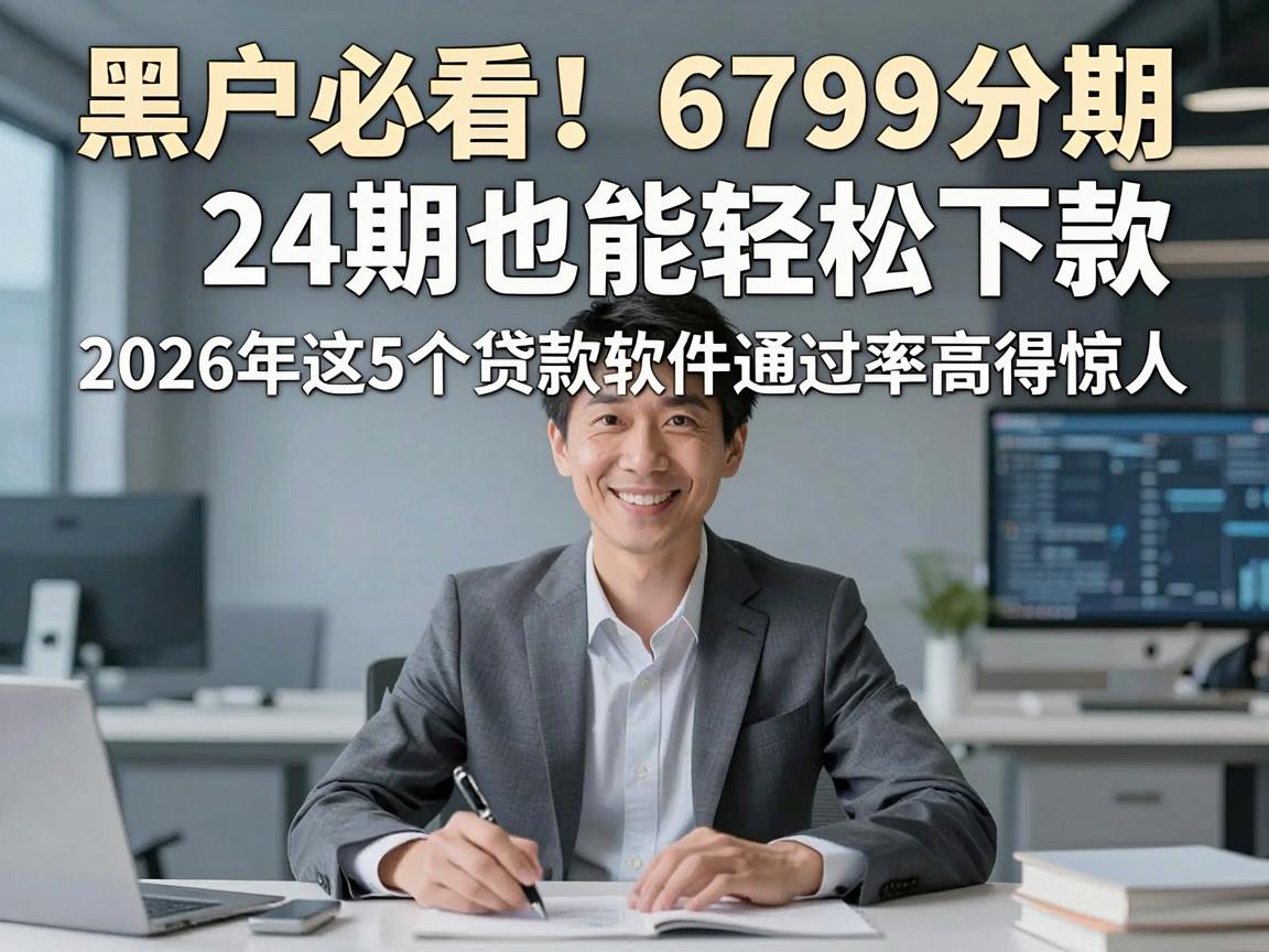 黑户必看！6799分期24期也能轻松下款，2026年这5个贷款软件通过率高得惊人
