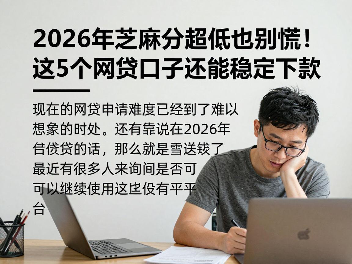 2026年芝麻分超低也别慌!这5个网贷口子还能稳定下款
