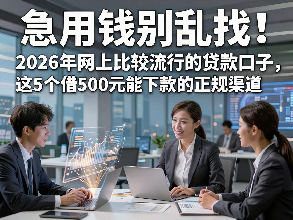 急用钱别乱找!2026年网上比较流行的贷款口子,这5个借500元能下款的正规渠道多数人不知晓
