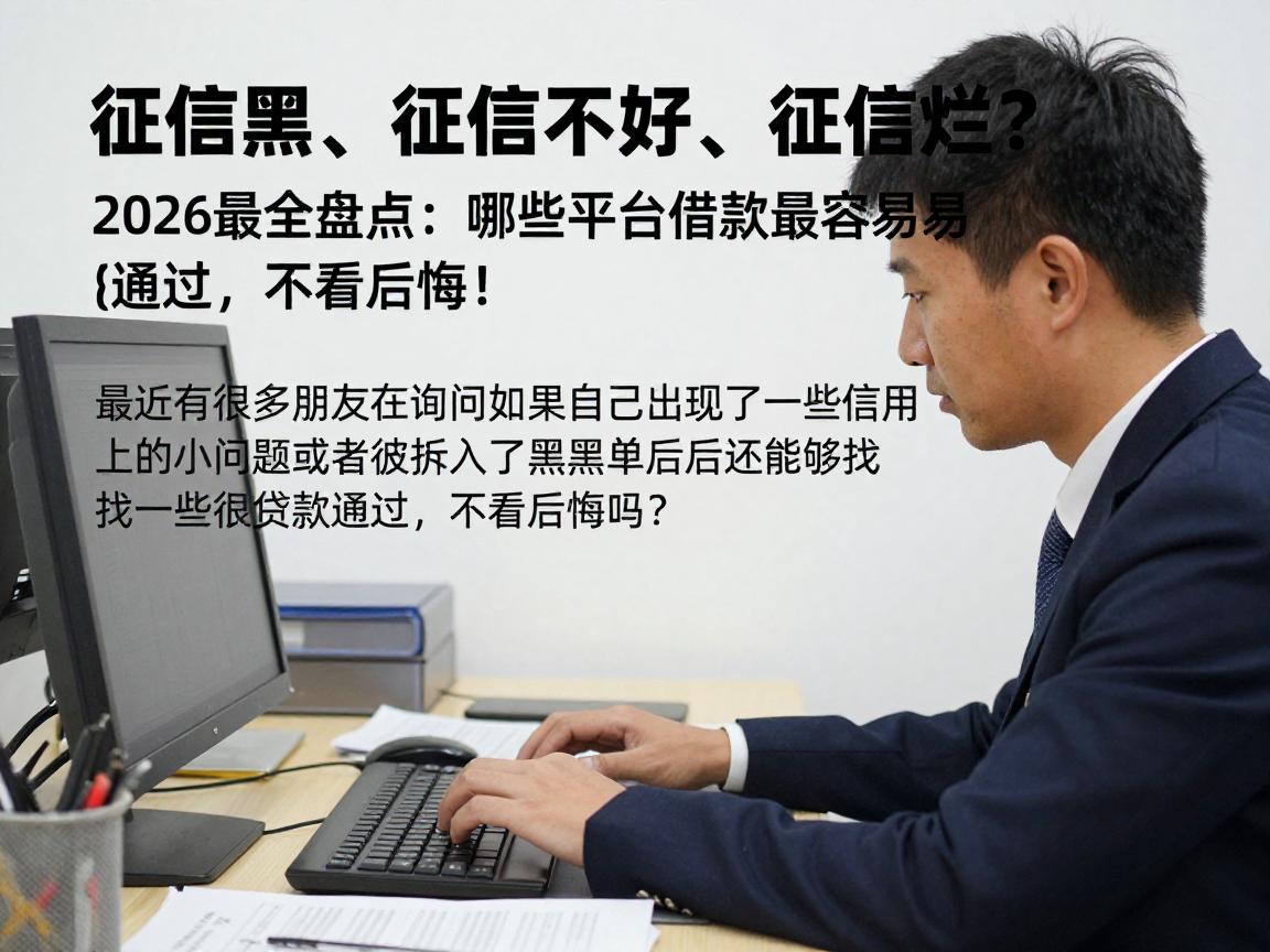 征信黑、征信不好、征信烂？2026最全盘点：哪些平台借款最容易通过，不看后悔！