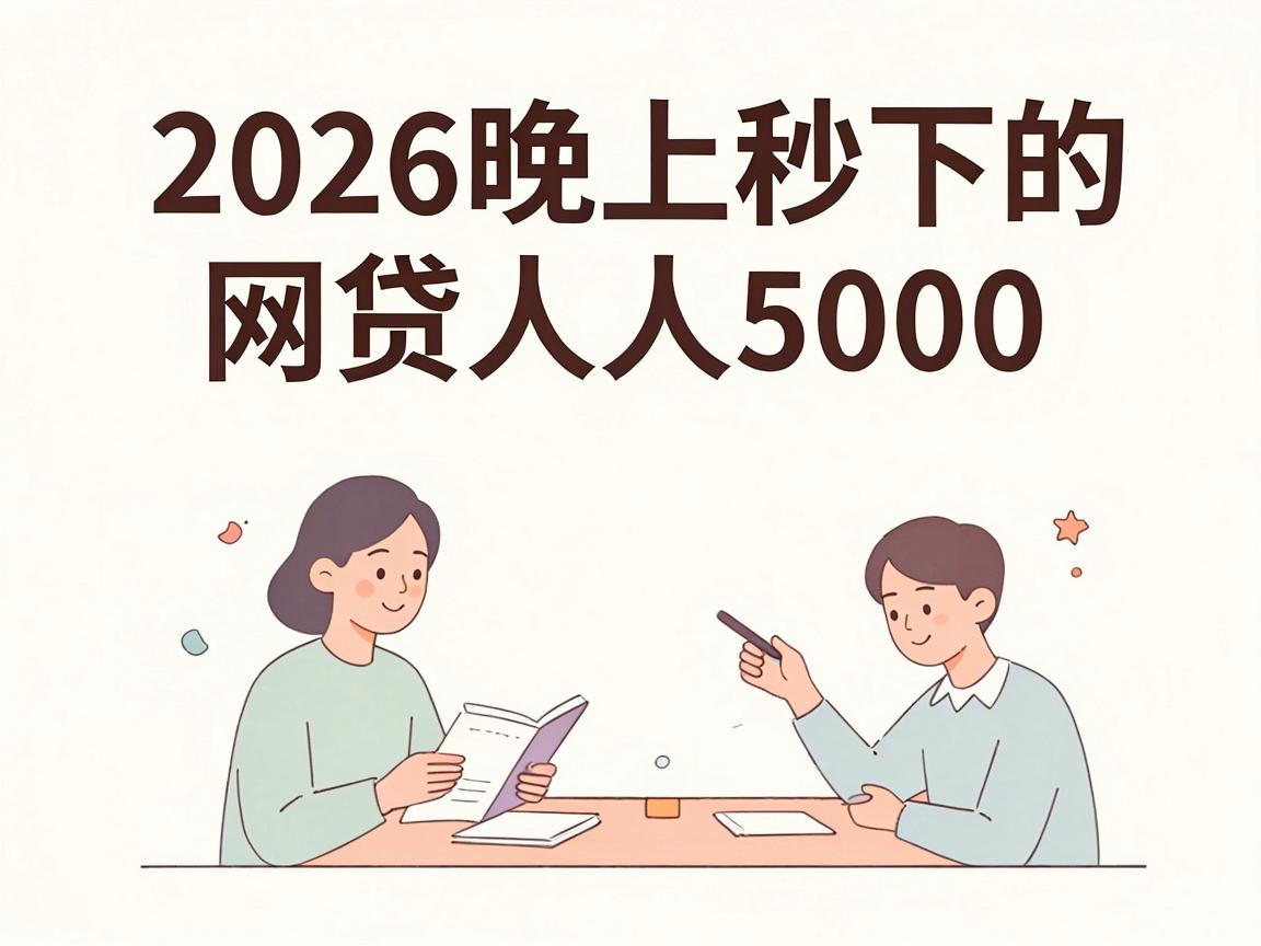 2026晚上秒下的网贷人人5000,这5个借钱平台秒批秒到超人性化