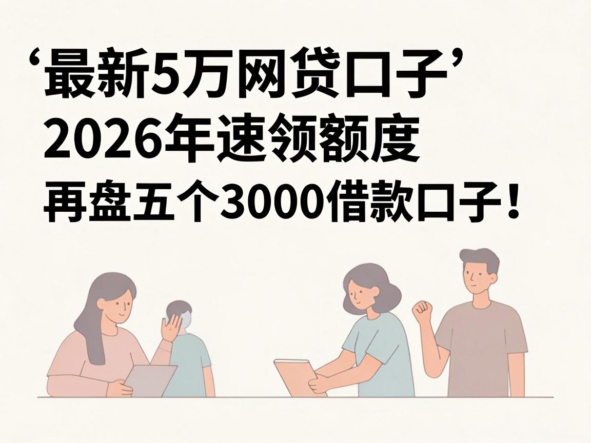 最新5万网贷口子2026年速领额度，再盘五个3000借款口子！