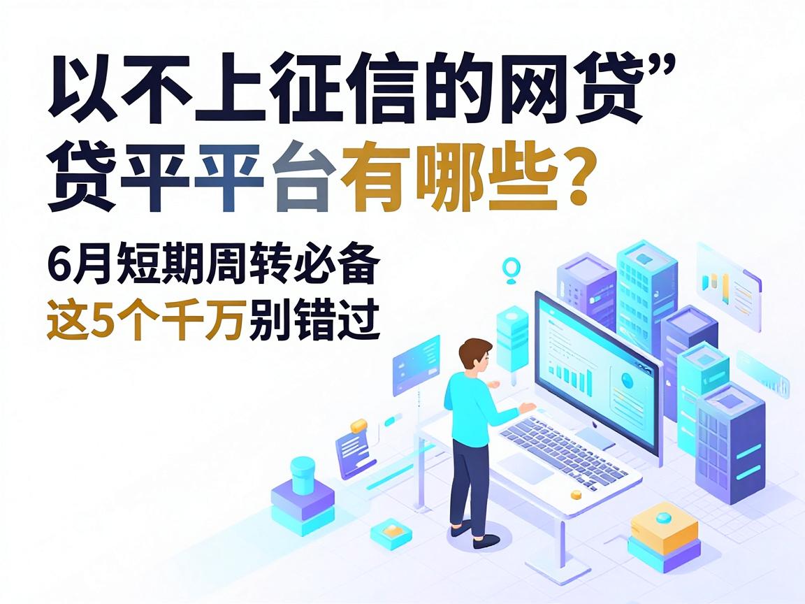不上征信的网贷平台有哪些?6月短期周转必备,这5个千万别错过