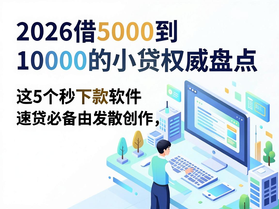 手慢无！2026借5000到10000的小贷权威盘点，这5个秒下款软件速贷必备