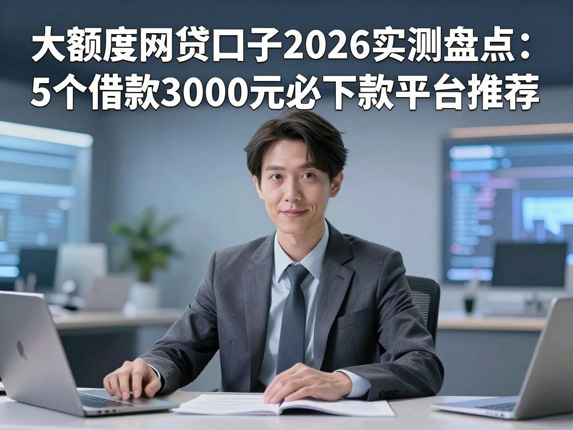 大额度网贷口子2026实测盘点：5个借款3000元必下款平台推荐