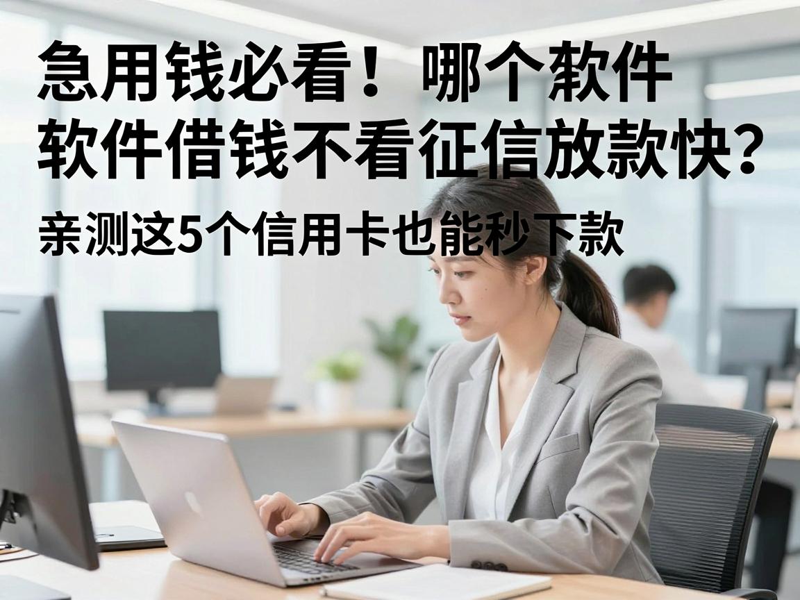 急用钱必看！哪个软件借钱不看征信放款快？亲测这5个信用卡也能秒下款