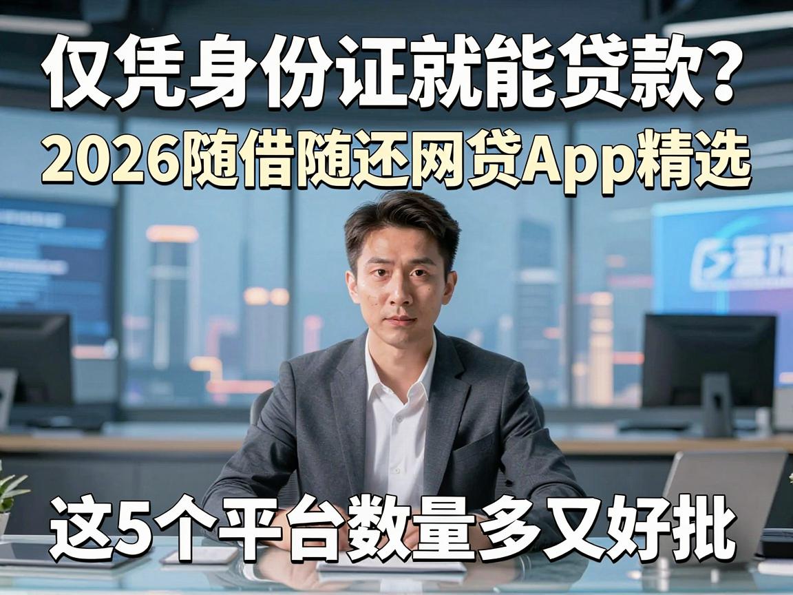 仅凭身份证就能贷款？2026随借随还网贷App精选，这5个平台数量多又好批！