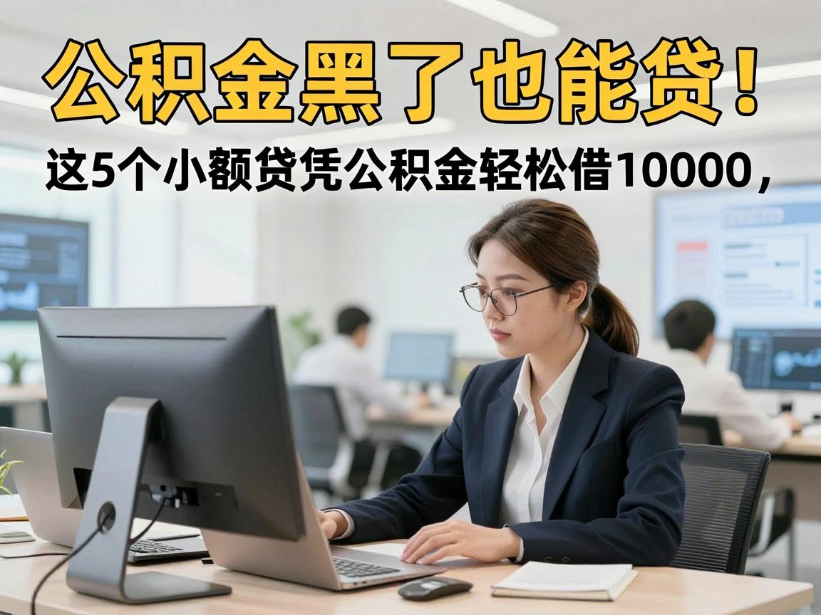 公积金黑了也能贷！这5个小额贷凭公积金轻松借10000，要求不高操作简便