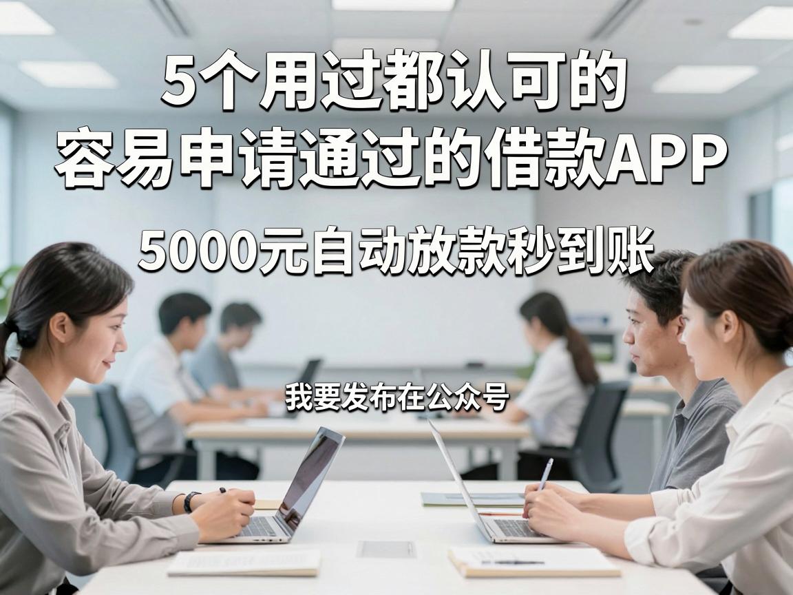 5个用过都认可的容易申请通过的借款APP,5000元自动放款秒到账
