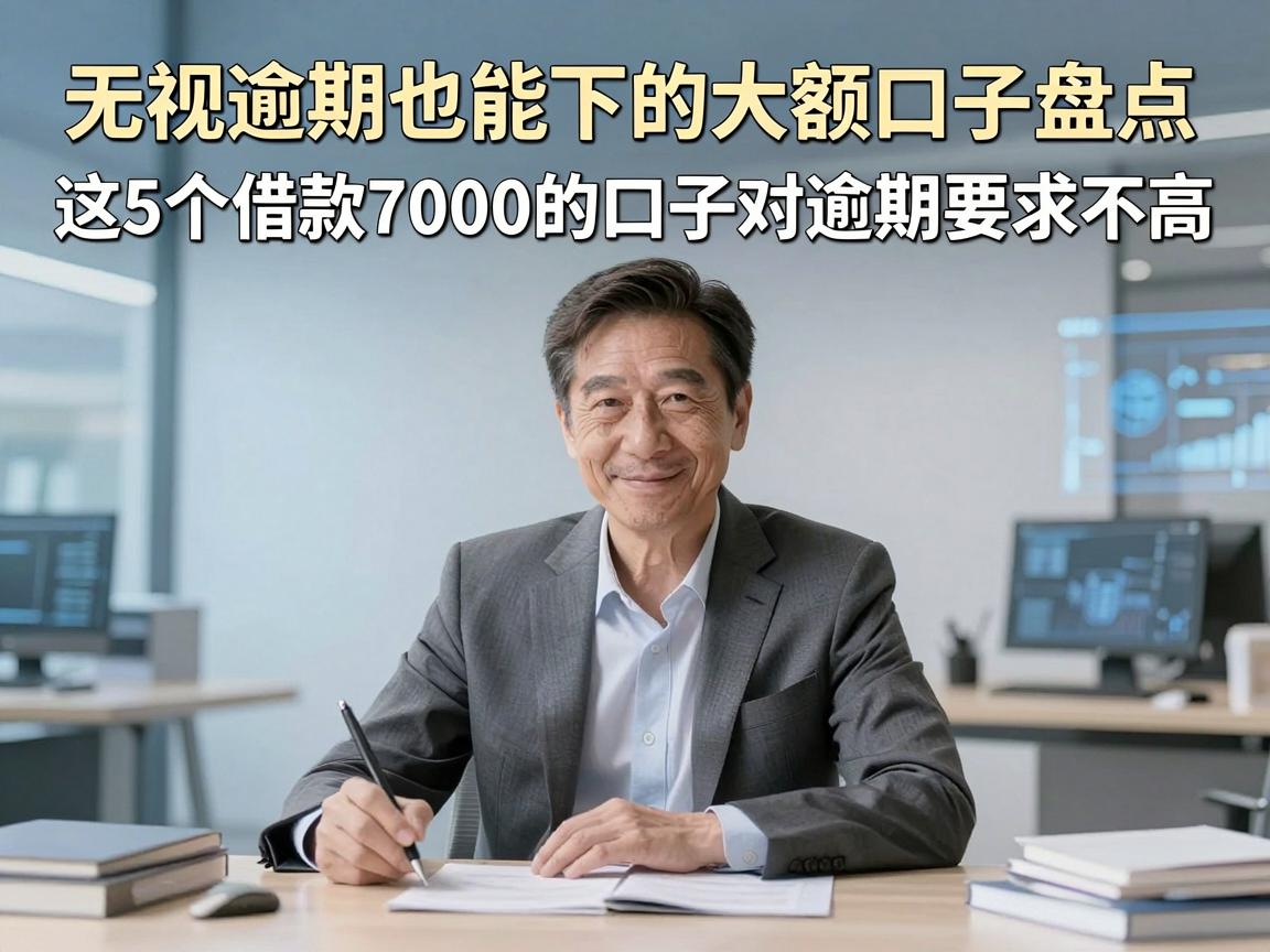 无视逾期也能下的大额口子盘点,这5个借款7000的口子对逾期要求不高