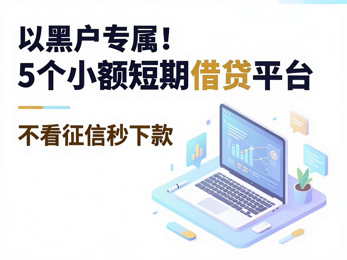 黑户专属！5个小额短期借贷平台，不看征信秒下款