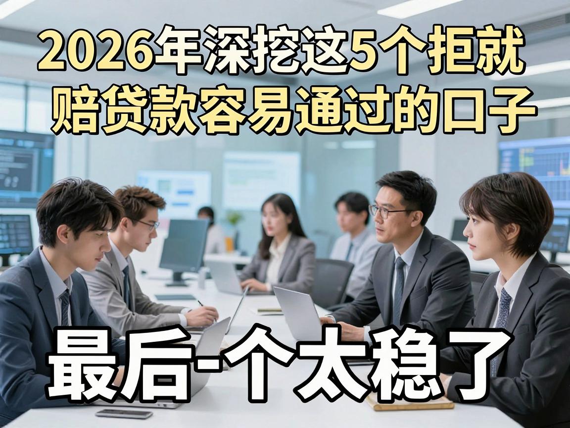 2026年深挖这5个拒就赔贷款容易通过的口子,最后一个太稳了!