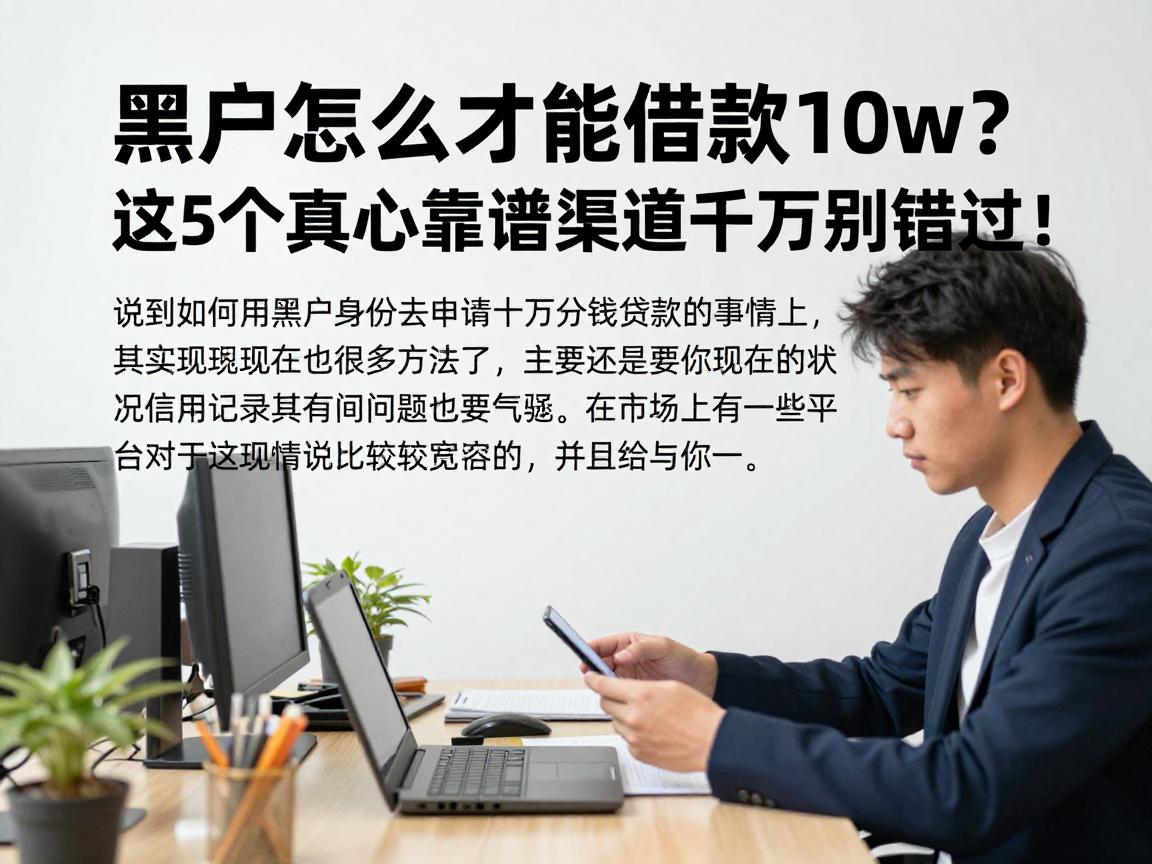 黑户怎么才能借款10w？这5个真心靠谱渠道千万别错过！