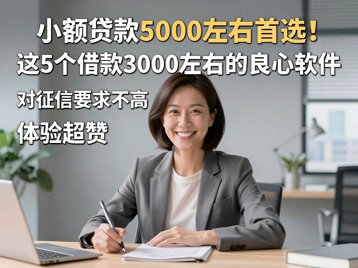 小额贷款5000左右首选!这5个借款3000左右的良心软件,对征信要求不高体验超赞