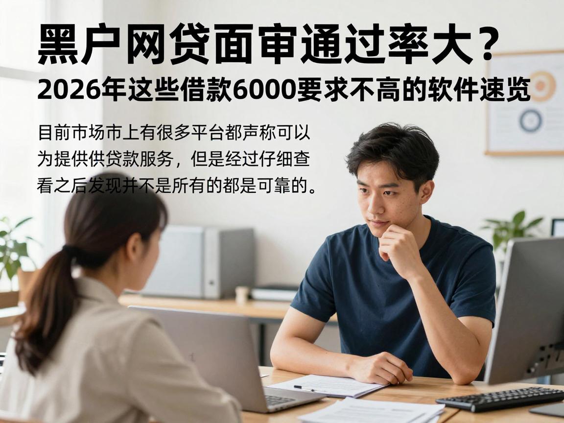 黑户网贷面审通过率大？2026年这些借款6000要求不高的软件速览