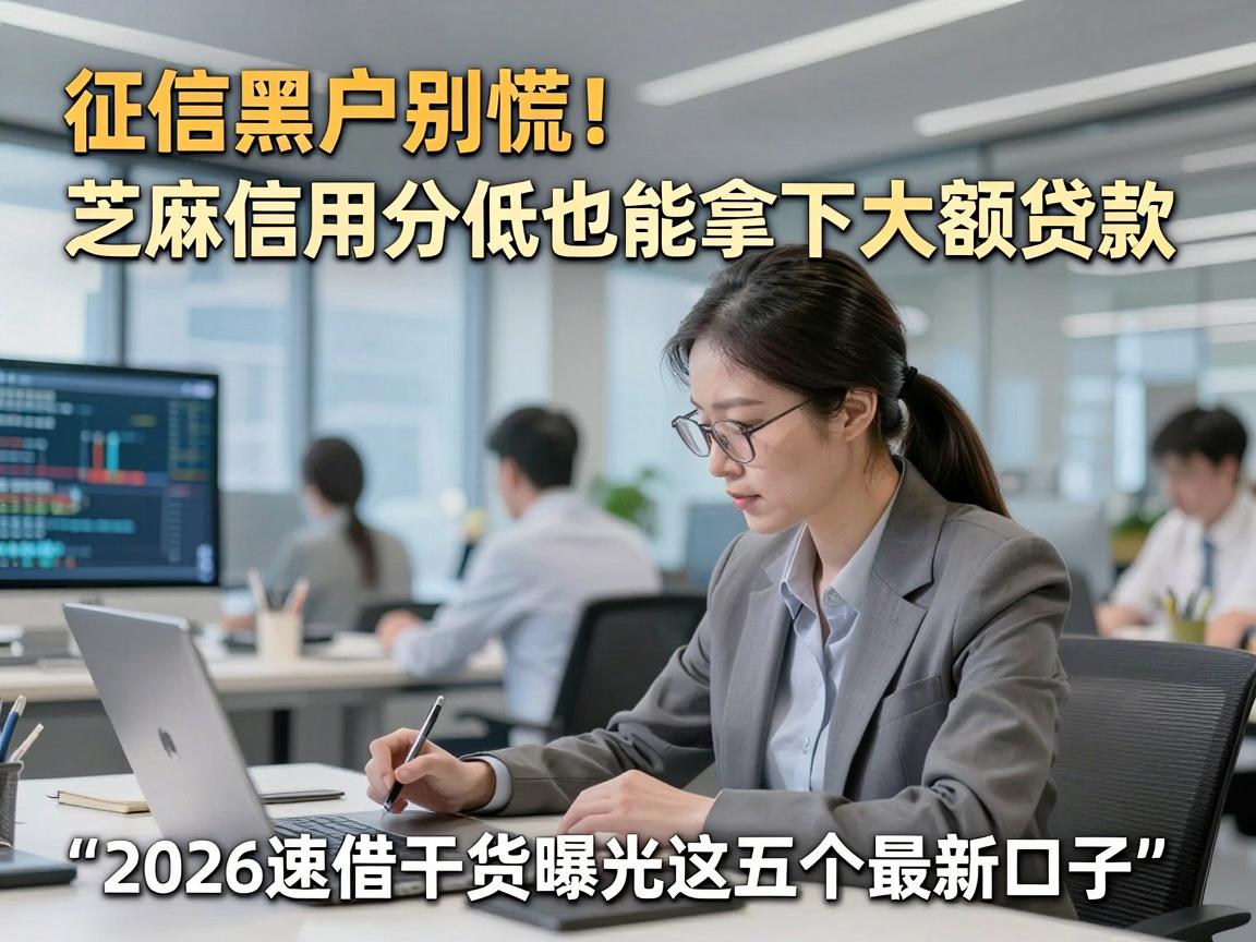 征信黑户别慌!芝麻信用分低也能拿下大额贷款,2026速借干货曝光这五个最新口子