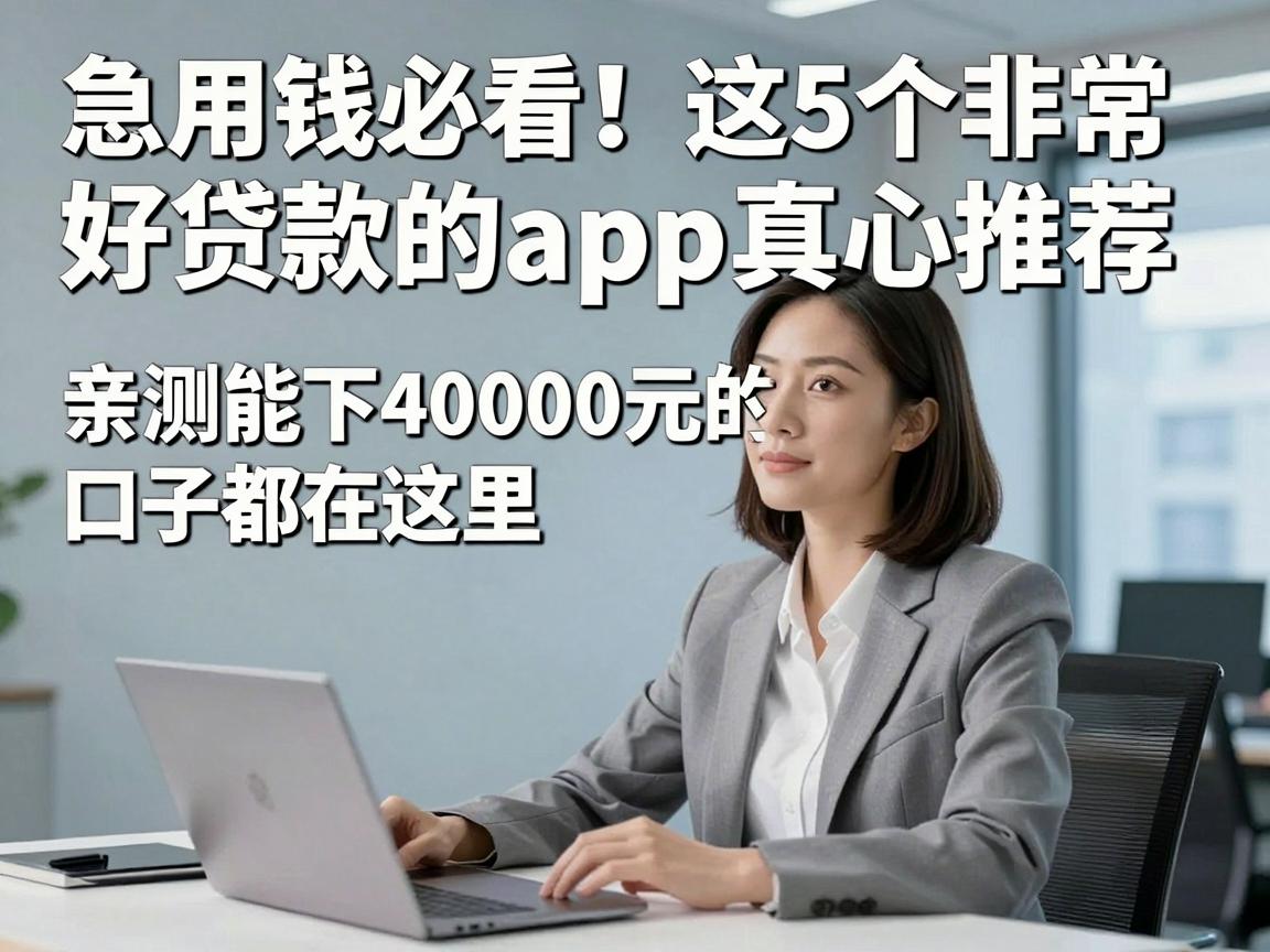 急用钱必看!这5个非常好贷款的app真心推荐,亲测能下40000元的口子都在这里