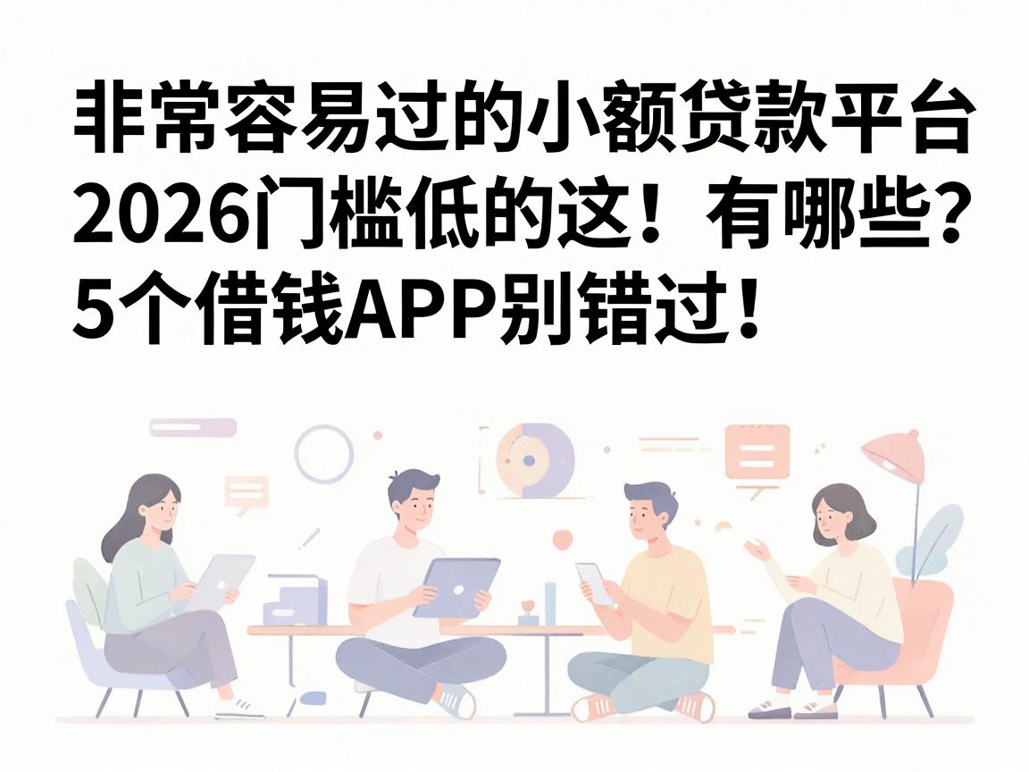 非常容易过的小额贷款平台有哪些?2026门槛低的这5个借钱APP别错过!