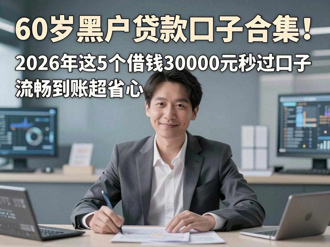 60岁黑户贷款口子合集！2026年这5个借钱30000元秒过口子，流畅到账超省心