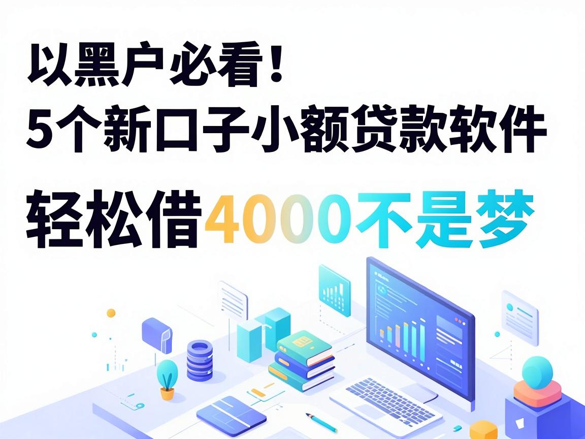 黑户必看!5个新口子小额贷款软件,轻松借4000不是梦