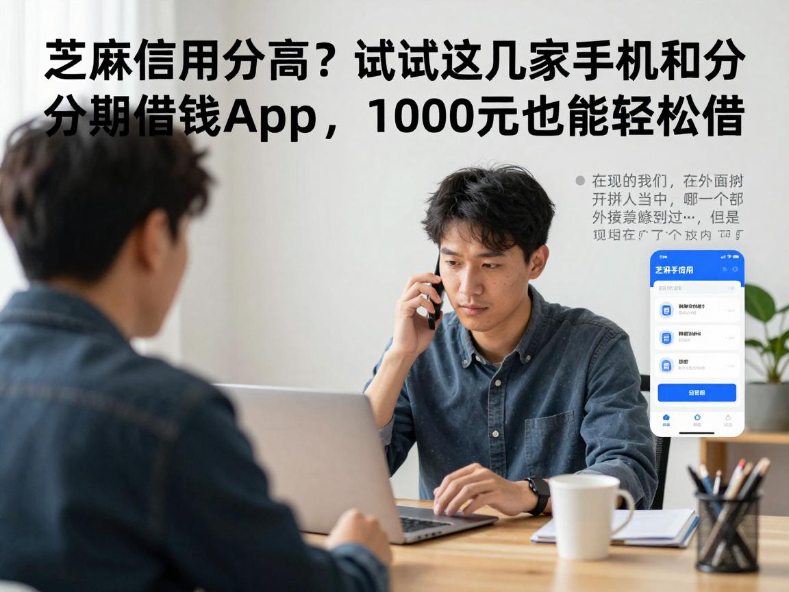 芝麻信用分高?试试这几家手机分期借钱App,1000元也能轻松借