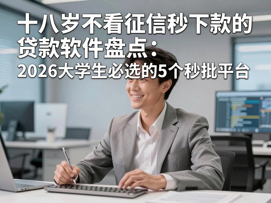十八岁不看征信秒下款的贷款软件盘点:2026大学生必选的5个秒批平台