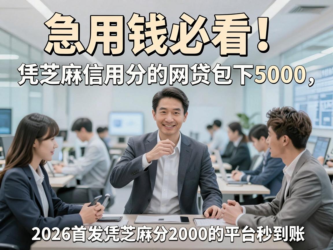 急用钱必看！凭芝麻信用分的网贷包下5000，2026首发这几家凭芝麻分借钱2000的平台秒到账