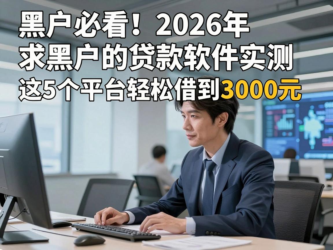 黑户必看!2026年求黑户的贷款软件实测,这5个平台轻松借到3000元