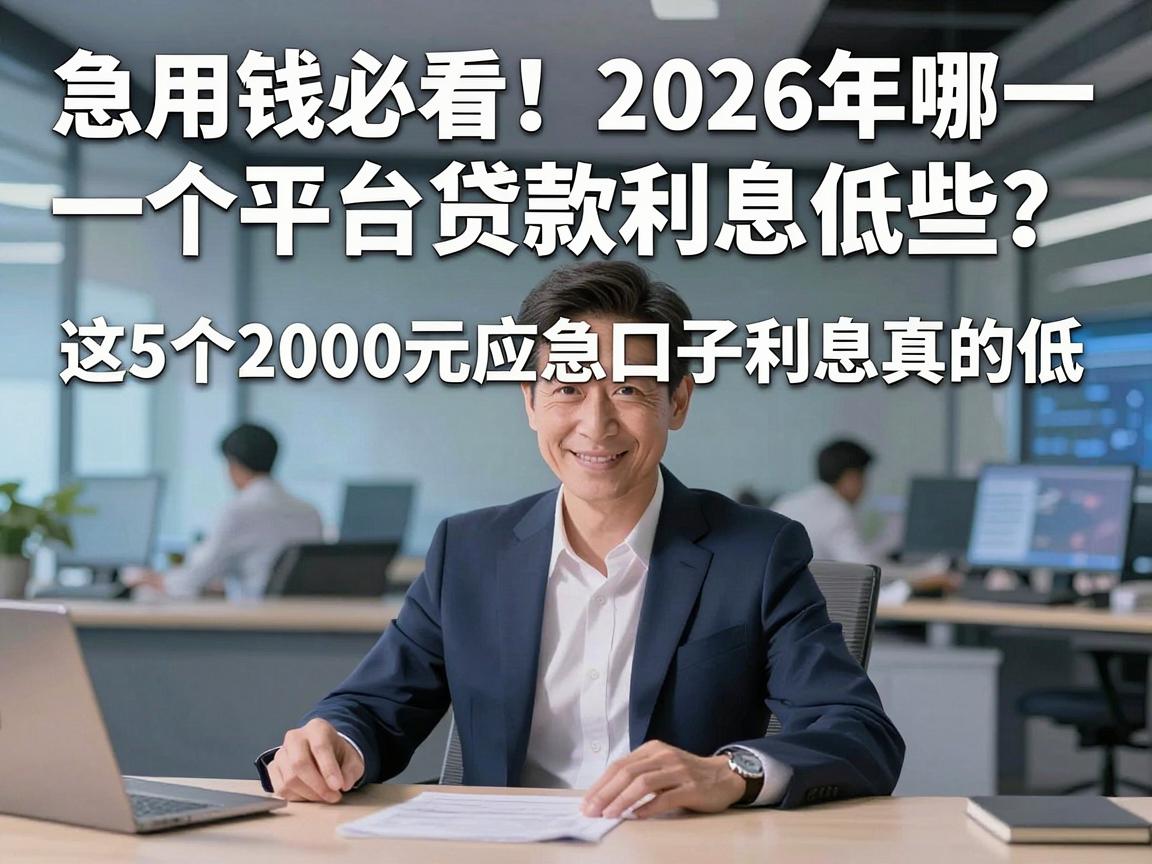 急用钱必看!2026年哪一个平台贷款利息低些?这5个2000元应急口子利息真的低