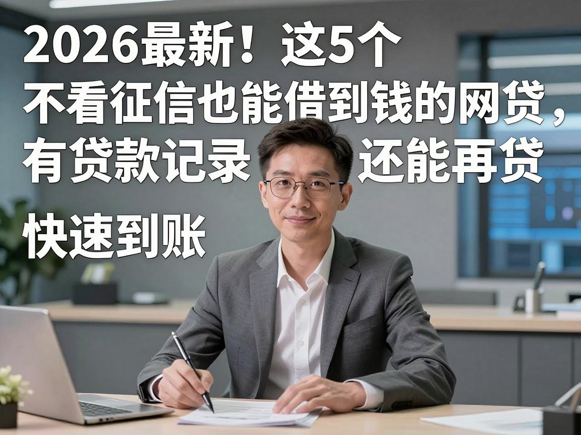 2026最新!这5个不看征信也能借到钱的网贷,有贷款记录还能再贷,快速到账!