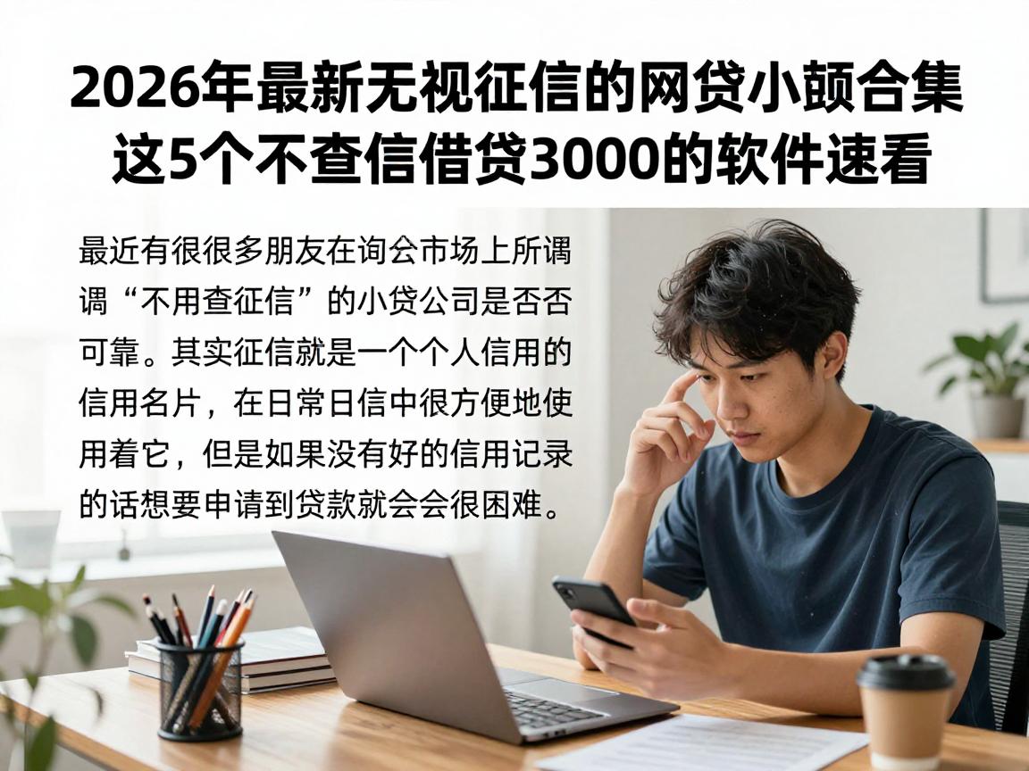 2026年最新无视征信的网贷小额合集!这5个不查征信借钱3000的软件速看