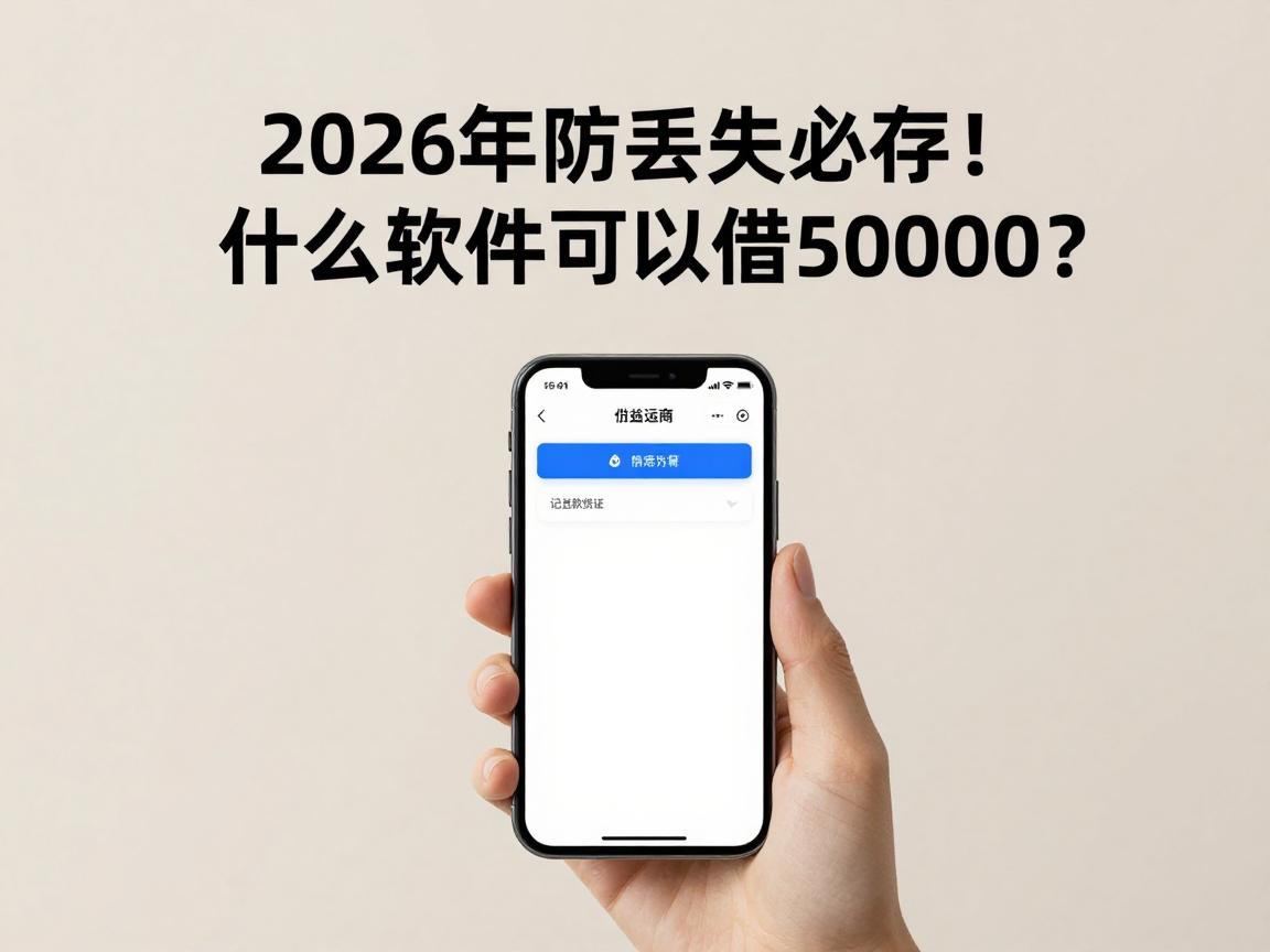 2026年防丢失必存！什么软件可以借50000？精选五个手机运营商验证就能借的平台