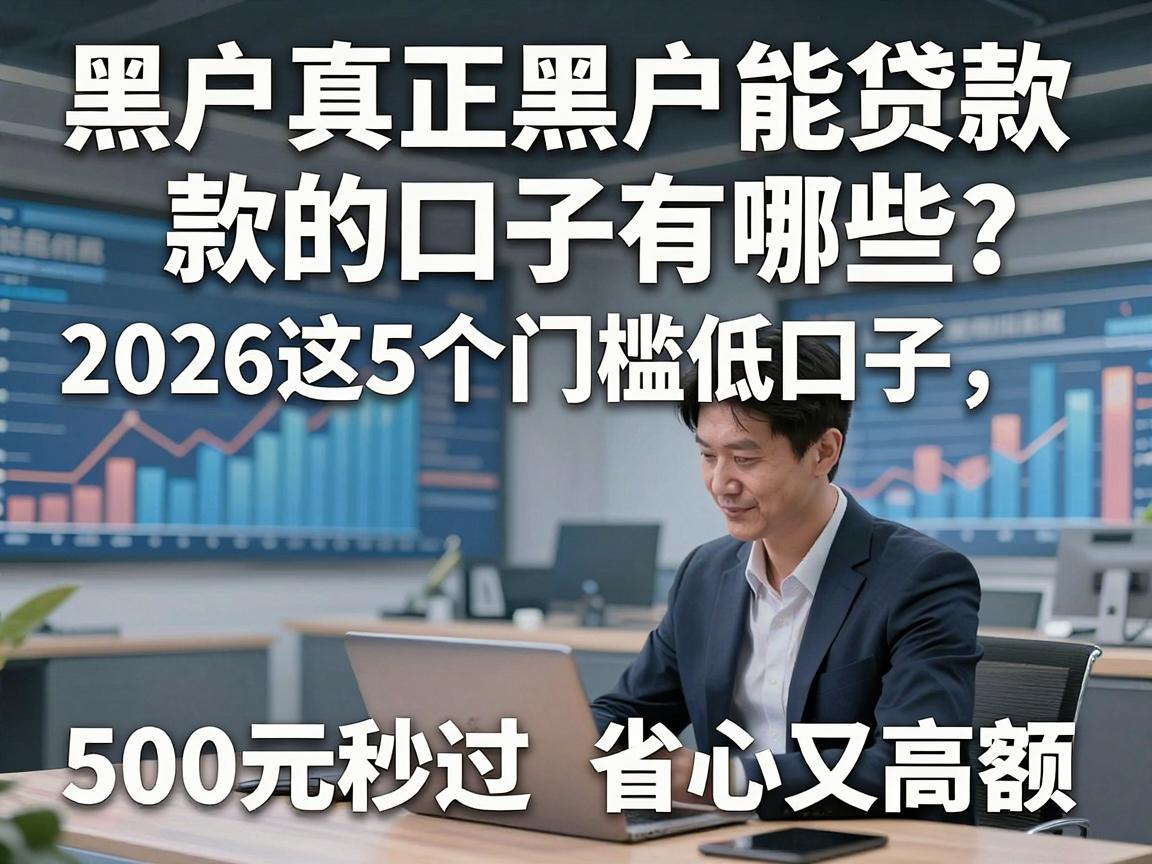 黑户真正黑户能贷款的口子有哪些?2026这5个门槛低口子,500元秒过省心又高额