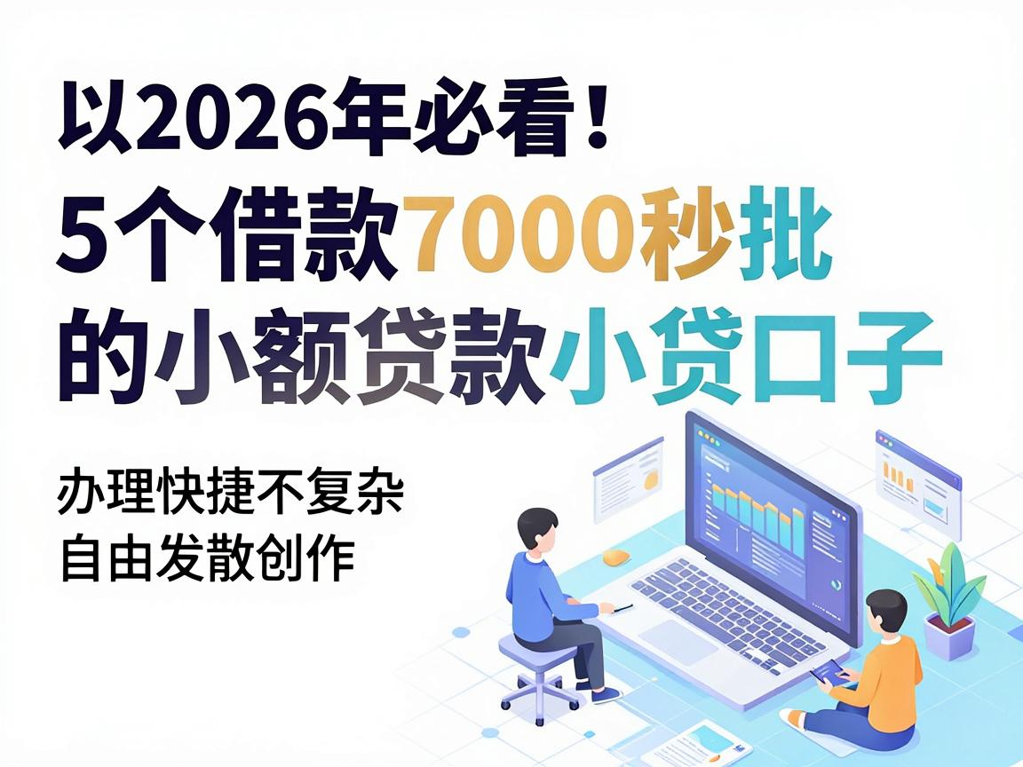 2026年必看!5个借款7000秒批的小额贷款小贷口子,办理快捷不复杂