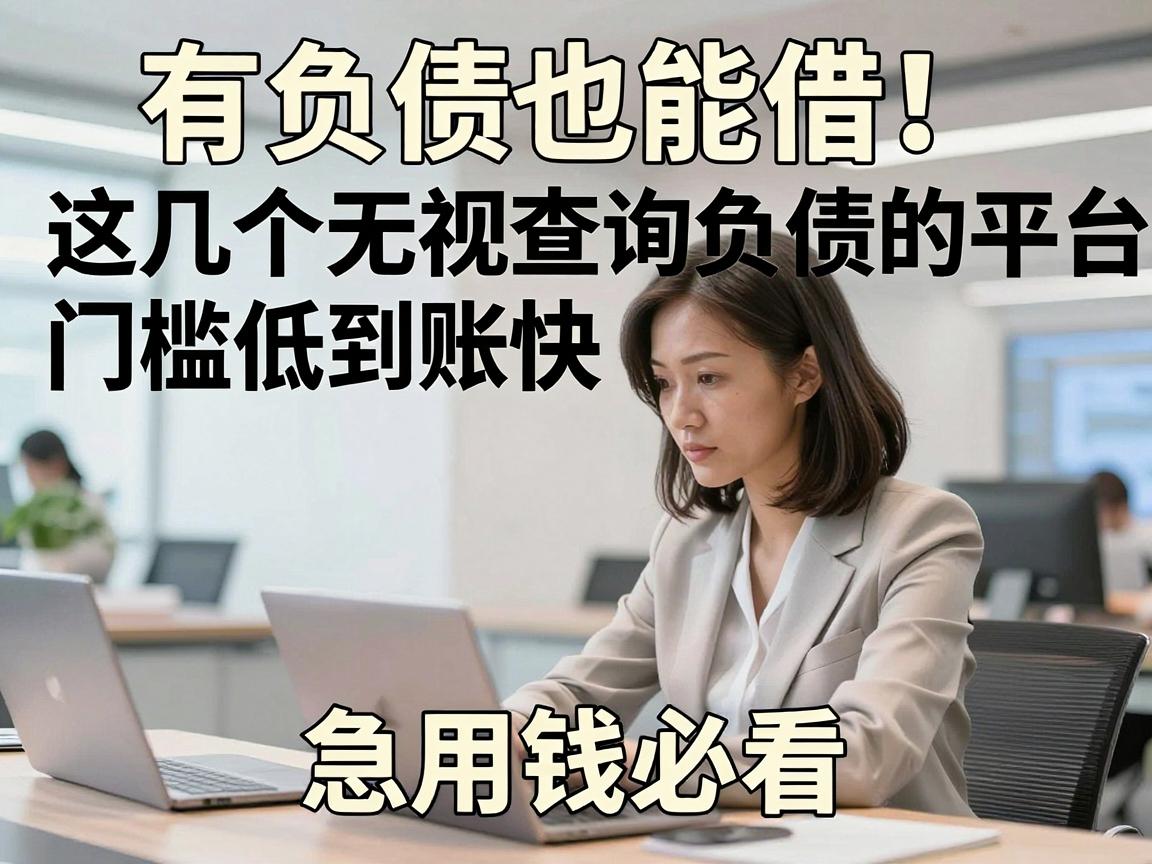 有负债也能借!这几个无视查询负债的平台门槛低到账快,急用钱必看