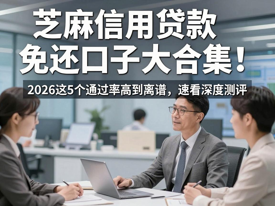 芝麻信用贷款免还口子大合集!2026这5个通过率高到离谱,速看深度测评