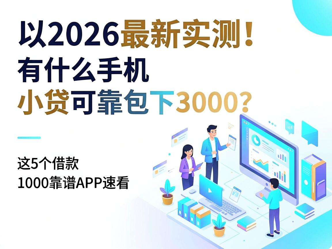 2026最新实测!有什么手机小贷可靠包下3000?这5个借款1000靠谱APP速看