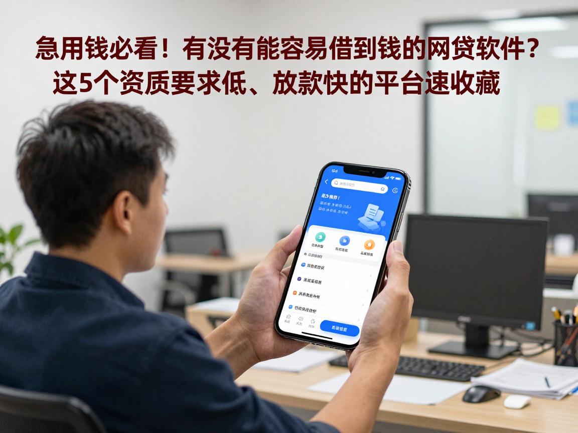 急用钱必看!有没有能容易借到钱的网贷软件?这5个资质要求低、放款快的平台速收藏